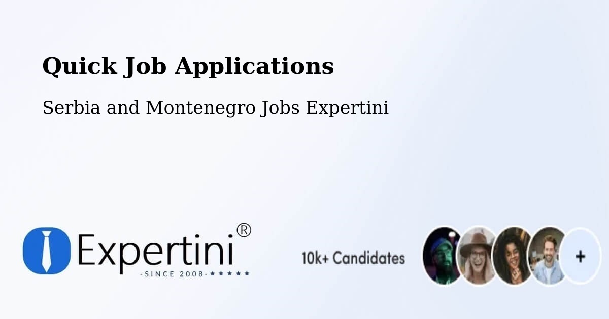 Quick Apply Feature – Creston - Serbia and Montenegro Jobs Expertini